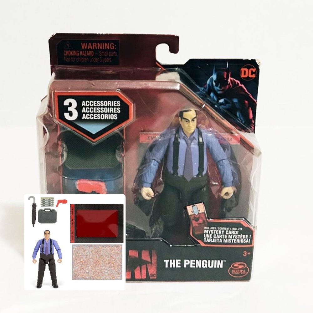 Penguin 4” Action Figure with 3 Accessories and Mystery Card